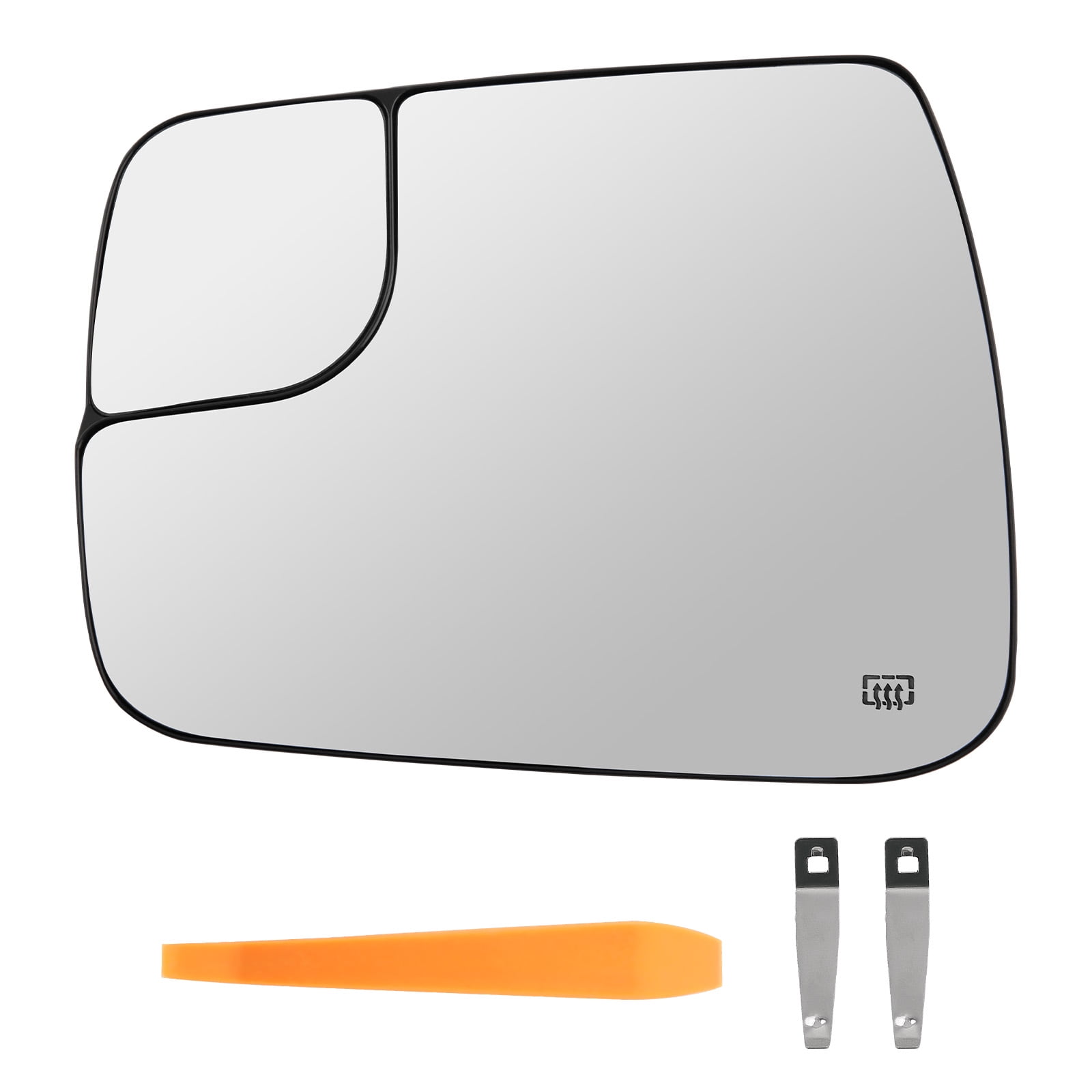 maXpeedingrods Driver Side Power Heated Convex Mirror Glass Replacement for Dodge Ram 1500 2019 2020 2021 Left Driver Side Rear View Mirror Glass with Rear Holder - 68402037AA