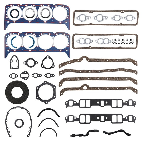 maXpeedingrods Engine Gasket Set for Small Block Chevy 283 302 307 327 350 V8 1955-1980 OEM# 260-1000 | 260-1045 | KS2600