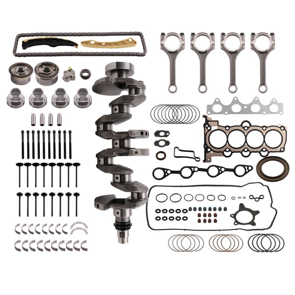 maXpeedingrods Engine Rebuild Overhaul Kit, Crankshaft Gasket Piston & Connecting Rod Kit Fit for Hyundai Accent Veloster for Kia Rio Soul 2012-2017 G4FD 1.6L Engine, Replace 231102B610, 235102B000