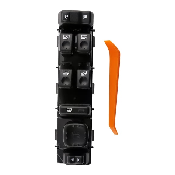 maXpeedingrods Front Driver Side Power Window Switch with Folding Mirrors Control for 2003-2009 Hummer H2 & 2006-2010 Hummer H3 Includes Door Lock and Window Control OEM #15883429, 15251167, 25770604