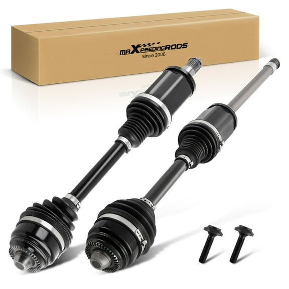 maXpeedingrods Front Left & Right CV Axle Shaft Assembly for BMW 528i 535D 535i 550i 640i 650i Alpina B6 xDrive 2012-2018 AWD 31607618681 31607593043