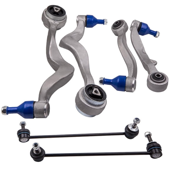 maXpeedingrods Front Lower Control Arm Kit for 2003-2010 BMW 5-Series E60 E61 2WD, Front Suspension Kit with Sway Bar Links, Set of 6