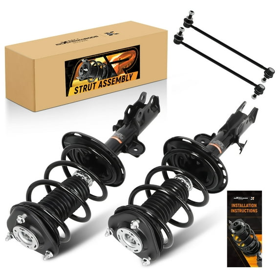 maXpeedingrods Front Struts Suspension Kit for Toyota RAV4 2013-2018, 1333524R 1333524L K750043 Shock Absorber Struts with Coil Spring Assembly Sway Bar End Links, 4Pcs