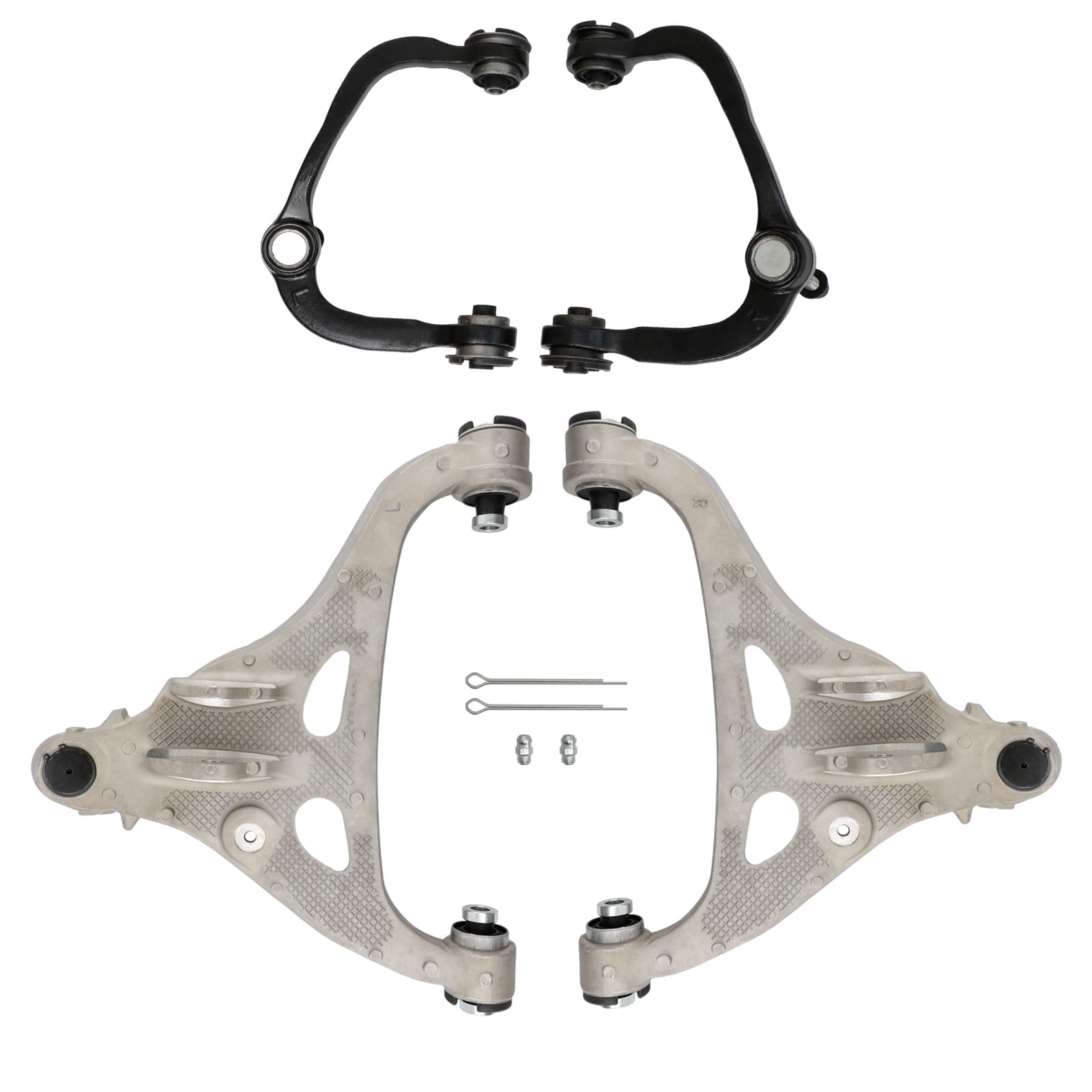 maXpeedingrods Front Upper Lower Control Arm w/Ball Joint for Ford F-150 2004 2005-2008 Mark LT 2006-2008 4pcs Aluminum+Steel