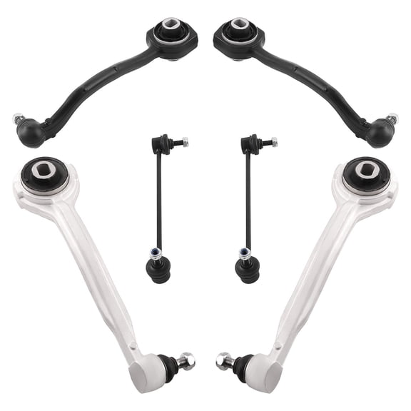 maXpeedingrods Front Upper Lower Control Arms Suspension Kit w/Sway Bar Links for Mercedes Benz C-Class/CLC/CLK 2002-2011, Set of 6