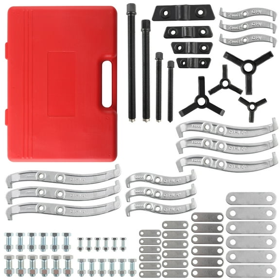 maXpeedingrods Gear Hub Pulley Puller Set, 2/3 Jaw Puller Bearing Kit, 3" 4" 6" 8" Gear Puller Set, External Internal Bearing Puller Kit Reversible Jaws Wheel Hub Removal Tool