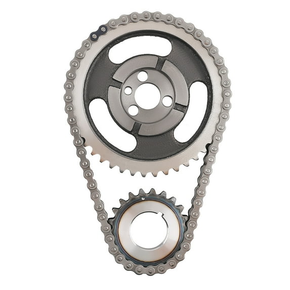 maXpeedingrods HD Double Roller Timing Chain Set for Chevrolet SBC 5.7L 283 305 327 350 383 400, Replaces 220-C-3023X, TS163, 3-163S