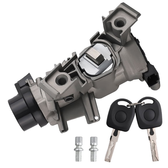 maXpeedingrods Ignition Starter Switch Steering Lock Cylinder with 2 Keys Fit for VW Caddy/EOS/GOLF 2004-2011/Jetta 2005-2011/Rabbit/Scirocco/Tiguan 2008-2011/Touran, for Audi A3 2003-2013/TT/R8