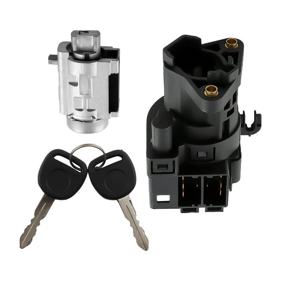 maXpeedingrods Ignition Switch & Lock Cylinder Assembly Fit for 1997-2005 Chevy Malibu, Impala, Monte Carlo, Olds Alero, Grand Am #Repalces 12458191 22599340 (With 2 Keys)