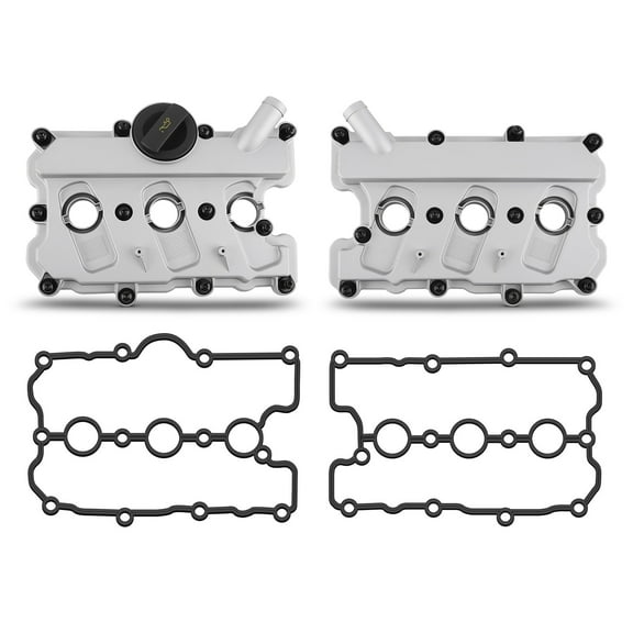 maXpeedingrods Left & Right Engine Valve Cover for Audi Q5 Q7 S4 S5 SQ5 A6 A7 A8 Quattro for Volkswagen Touareg 3.0L 3.2L V6 2008-2017 Replacement 06E103471N V104950