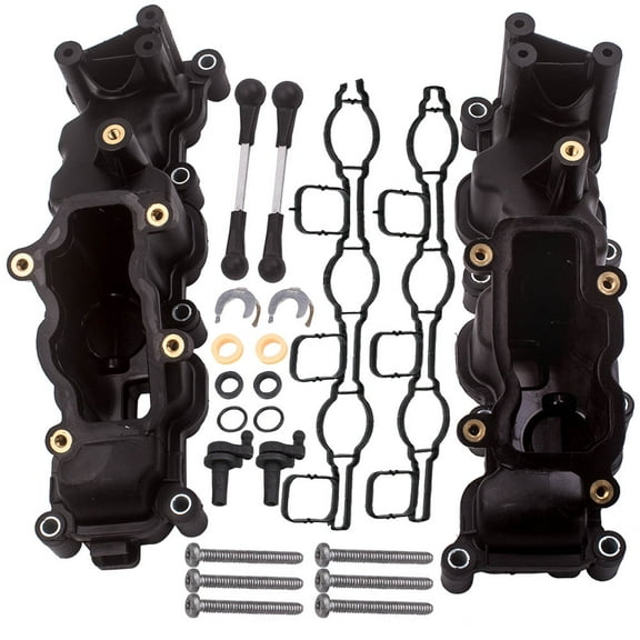 maXpeedingrods Left & Right Intake Manifold for Audi A4 Convertible A8 A6 A4 Avant Q7 A6 Allroad, for VW Phaeton Touareg, 059129711 059129712