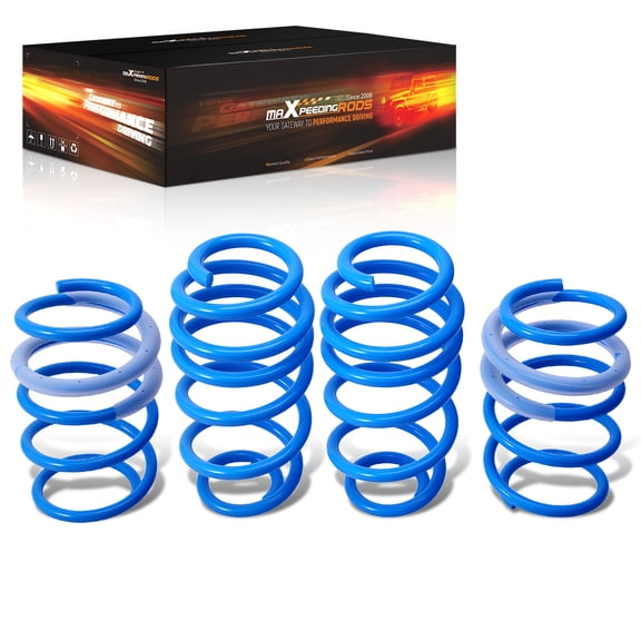 maXpeedingrods Lowering Spring for Honda Accord 2018-2025 CV chassis, SAE 9254 High Tensile Coil Springs, Blue