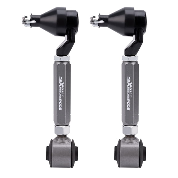 maXpeedingrods Rear Adjustable Camber Arms for Acura TSX 2004-2008 for Accord 2003-2007, -2 to +4 Camber Angle-Gray