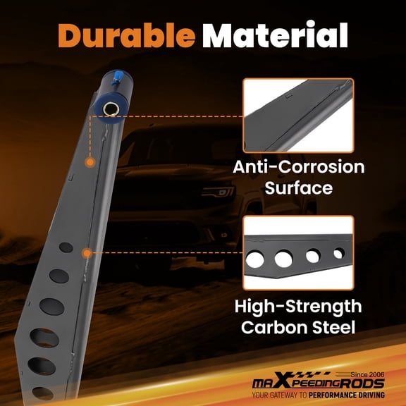 maXpeedingrods Rear Traction Bars Kit for Ford F150 F250 F350 4WD 1980-1996, Rear Axle Ladder Bar & Mounting Bracket