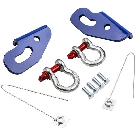 maXpeedingrods Recovery Tow Points with shackles D Ring Shackles for Nissan Patrol Gu Series 3, 4, 5 10mm Steel 5000kg