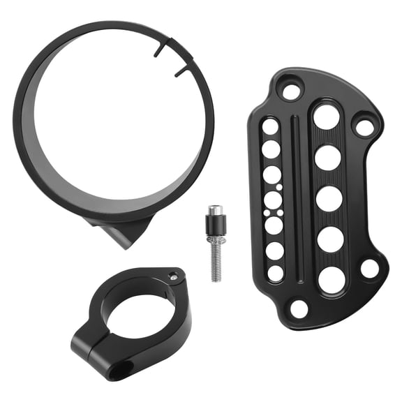 maXpeedingrods Side Mount Instrument Bracket & Speedometer Relocation Cover for Harley Sportster XL883 XL1200 1993-2020, Black