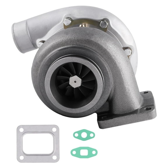 maXpeedingrods T76 T4 Turbo Turbocharger with Gaskets for 6/8 cylinder with Above 3.0L Engines V6 V8, Up to 500BHP, Billet Compressor Wheel, Street JD Series