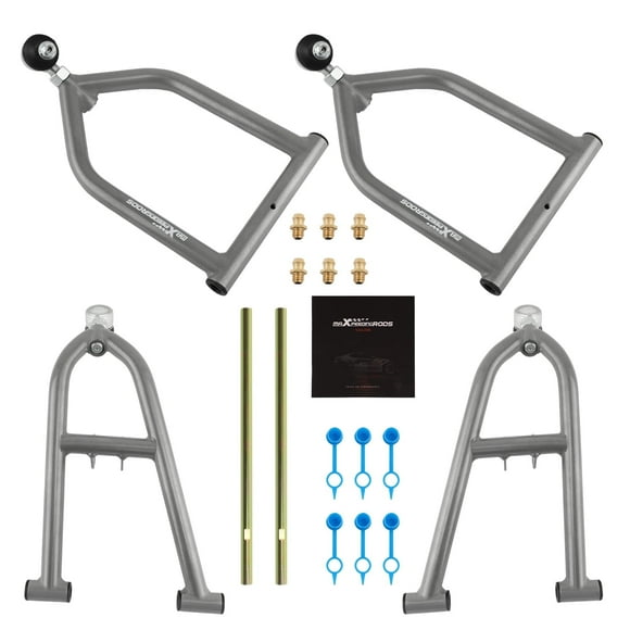 maXpeedingrods Front Extended A-Arms for Yamaha Banshee 350 1990-2006, Adjustable 2+1 Control Arm ATV Suspension Kit w/Ball Joints