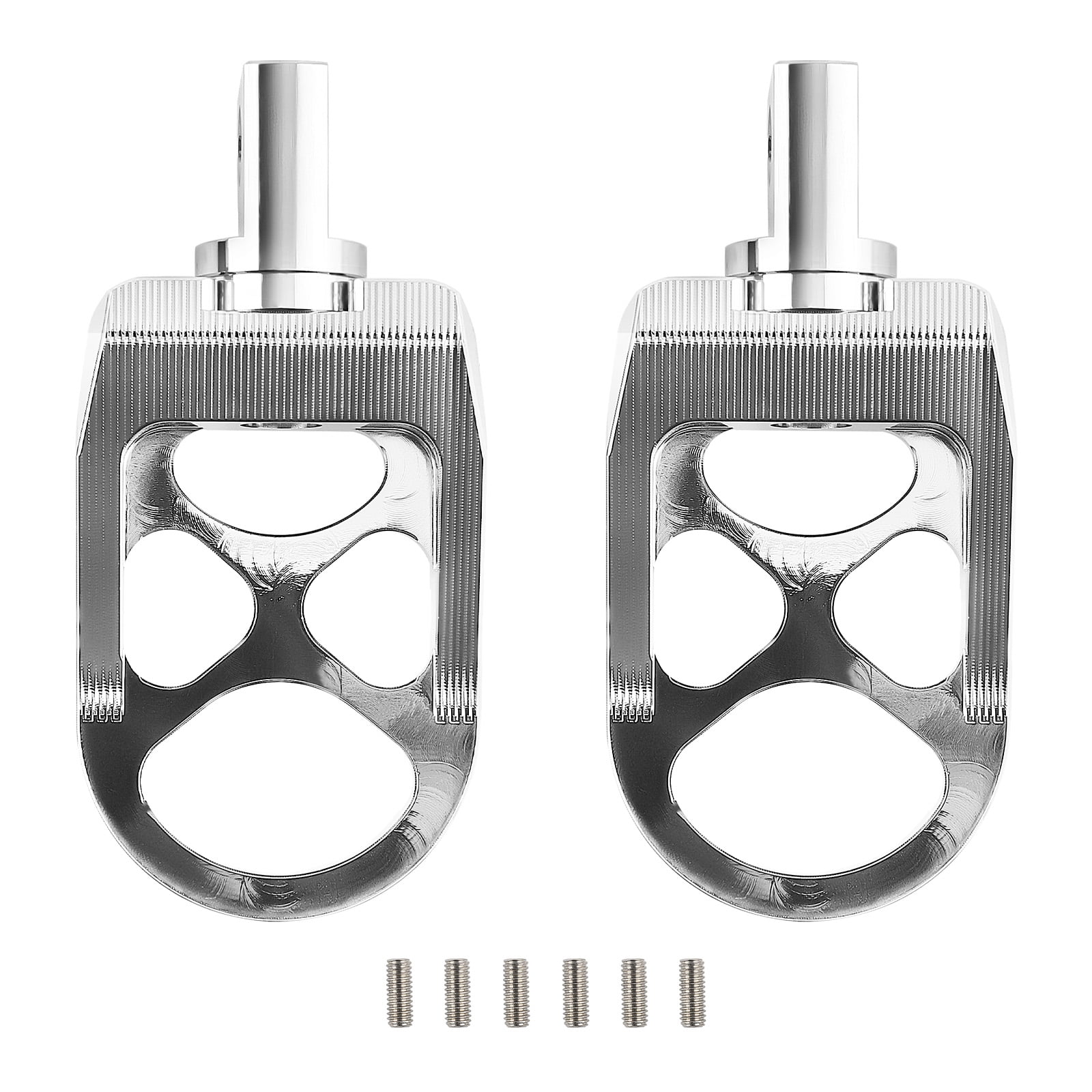maXpeedingrods Wide Foot Pegs, 360 Rotating Motorcycle Foot Pegs for CNC Harley Dyna Sportster Fatboy Iron 883, Sur Ron Light Bee S/X, Segway X260 X160, Talaria Sting MX3 MX4 - Black