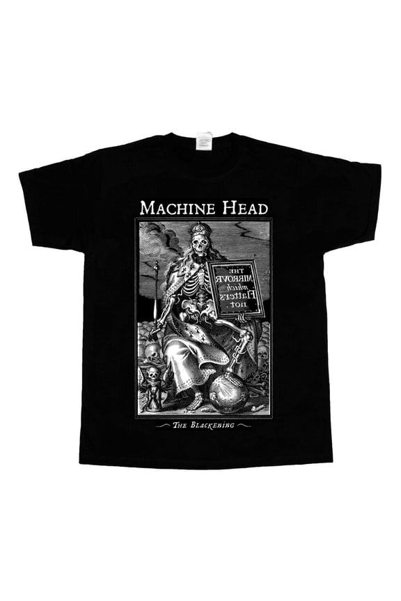 machine head the blackening BLACK short long sleeve T-SHIRT 345XL
