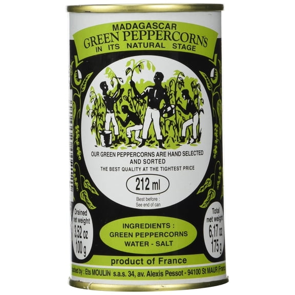 madagascar green peppercorns in brine 3.52 oz,100g ,1 pack