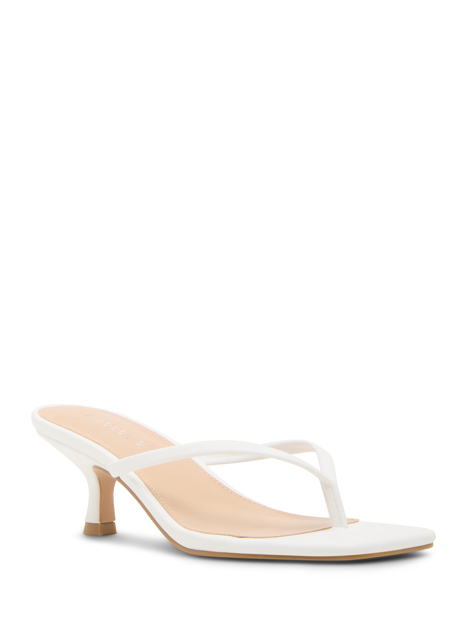 Madden Girl Women's Charlene Thong 2 inch Kitten Heel Sandal