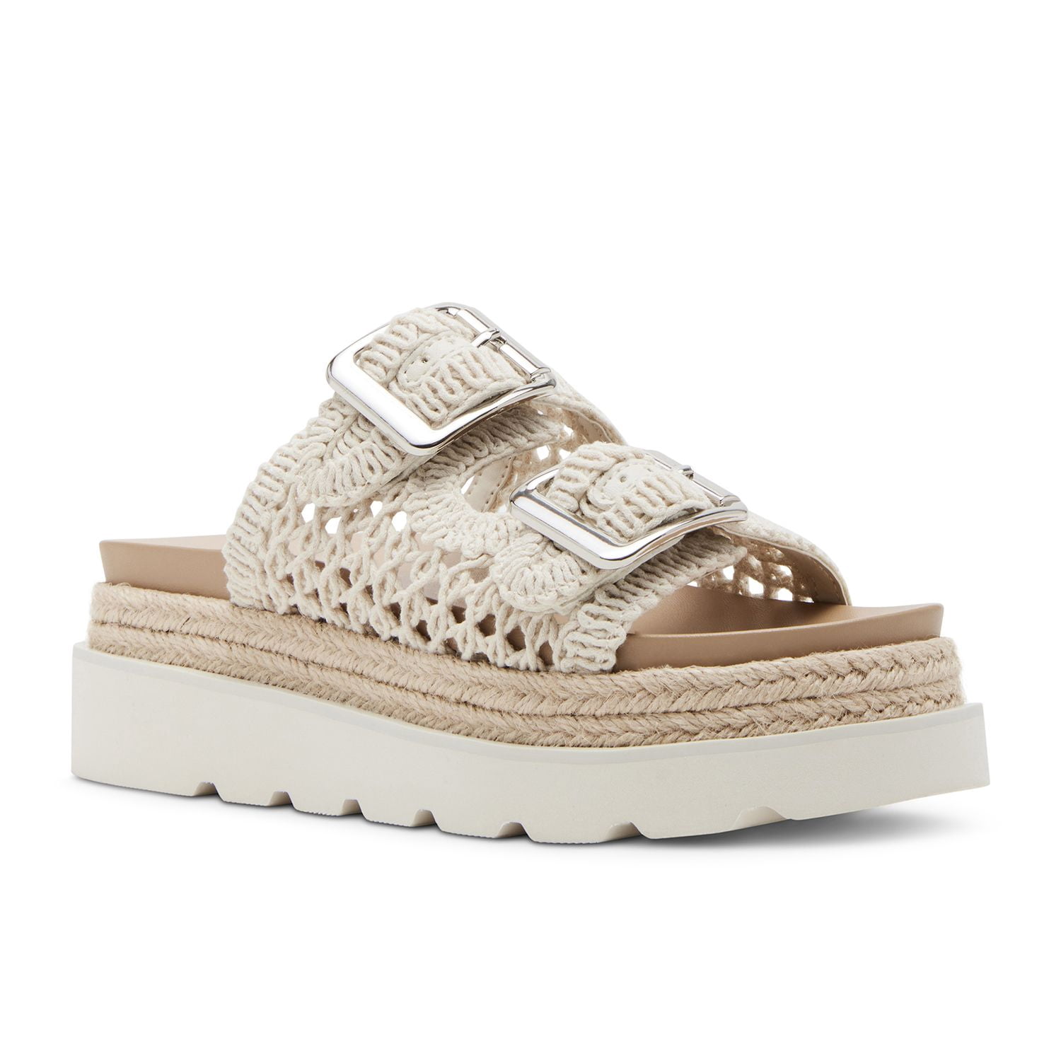 Madden Girl Women's Crochet Mythical-C Platform Footbed
