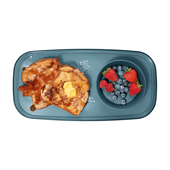 madesmart Appetizer Tray, Sturdy BPA-Free Plastic, Ideal for Parties, Snacks & Small Bites, Translucent Midnight