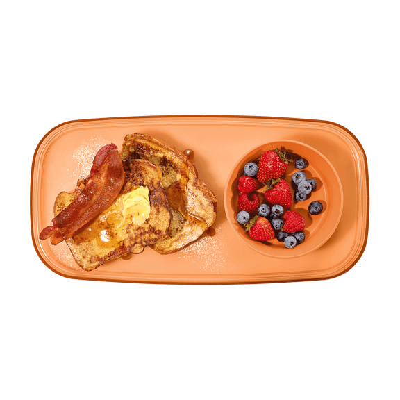 madesmart Appetizer Tray, Sturdy BPA-Free Plastic, Ideal for Parties, Snacks & Small Bites, Translucent Terracotta
