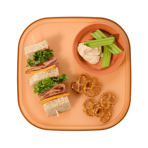 madesmart Dinner Plate, Durable BPA-Free Plastic, Lightweight & Reusable for Everyday Dining, Translucent Terracotta