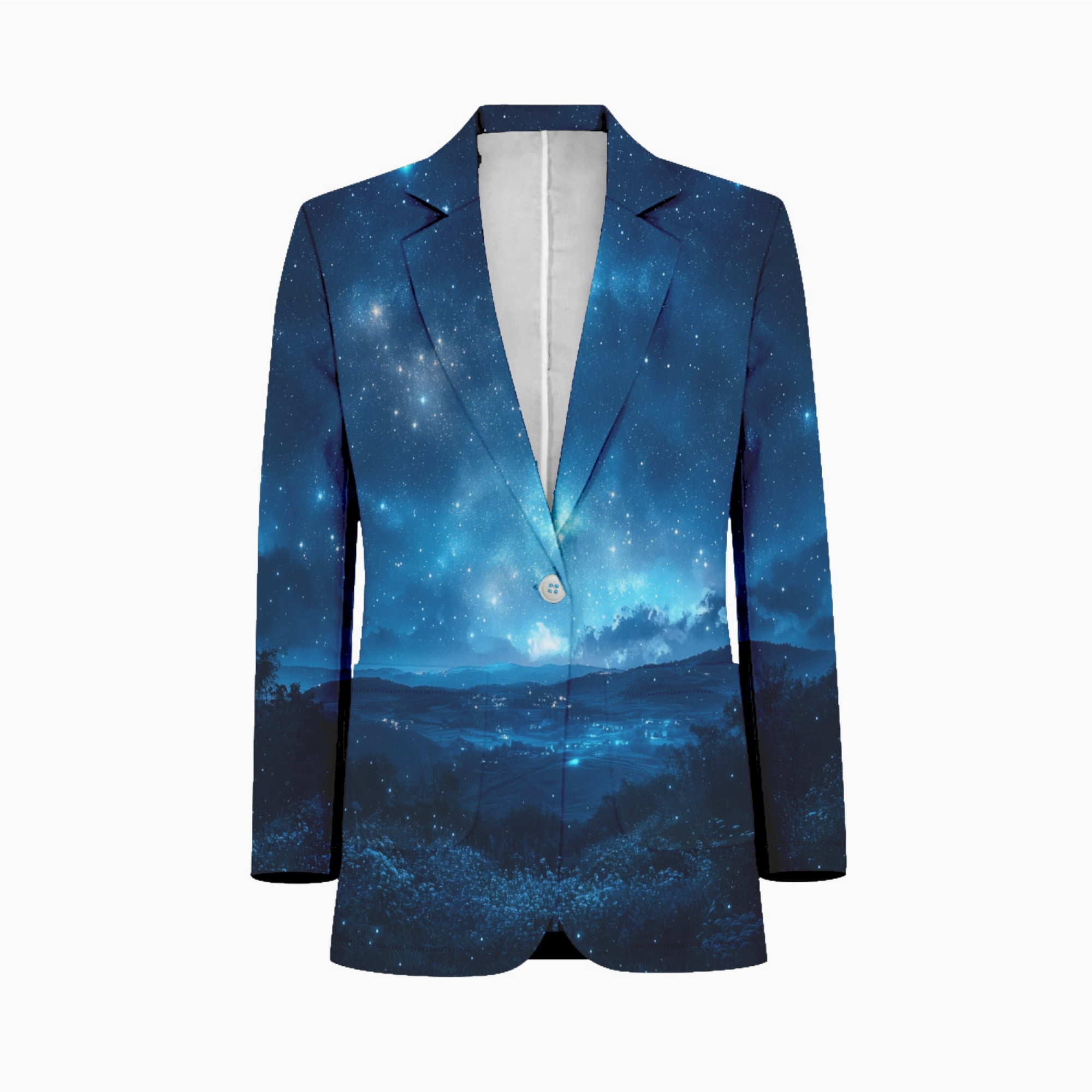 magical ethereal universe sky Mens Suits Shawl Collar Slim Fit Suit ...