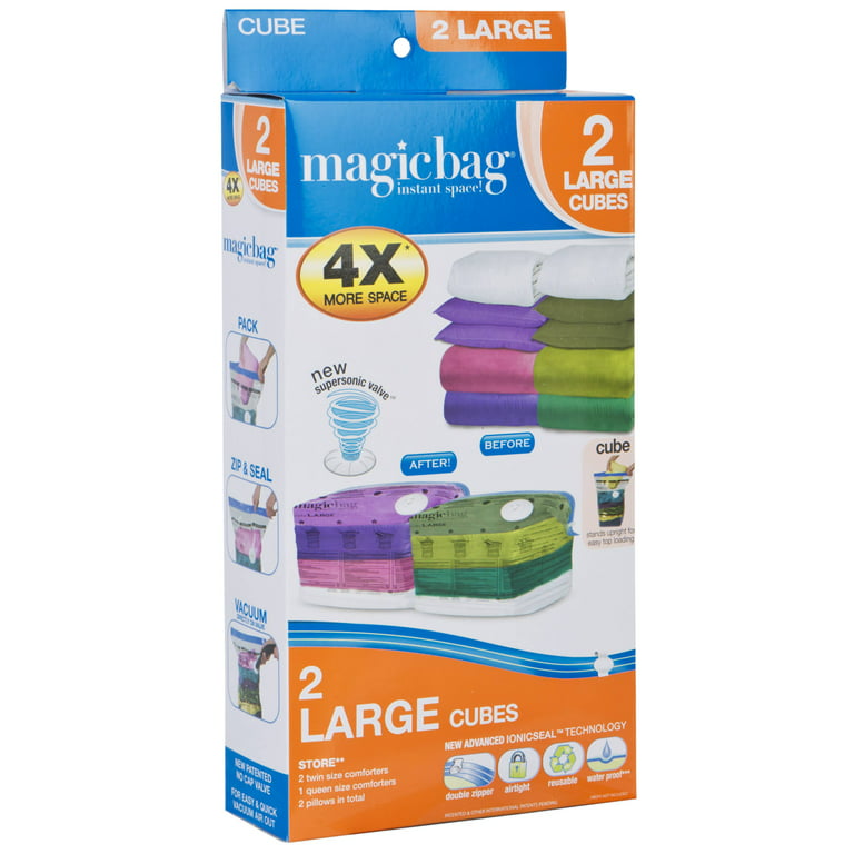 Magicbag Medium Vacuum Storage Cubes, 2-Pack