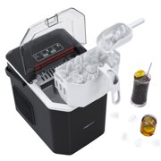 magicplux Ice Makers Countertop, Ice Machine with Carry Handle, 9 Cubes in 6 Mins, 26.5 lbs per Day, Self-Cleaning Portable Ice Maker for Home/Kitchen/Office/Party/RV