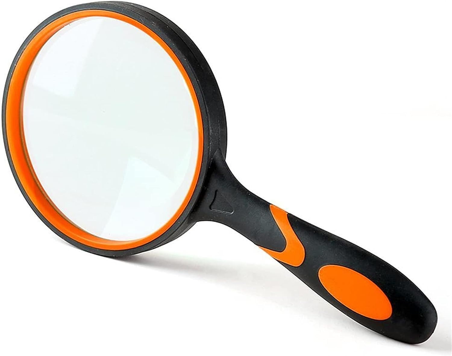 10X Handheld Magnifying Glass, 60/90mm Magnifying Lens with Non-Slip Handle  for Seniors, Reading, Maps, Jewellery ( Size : 90mm )