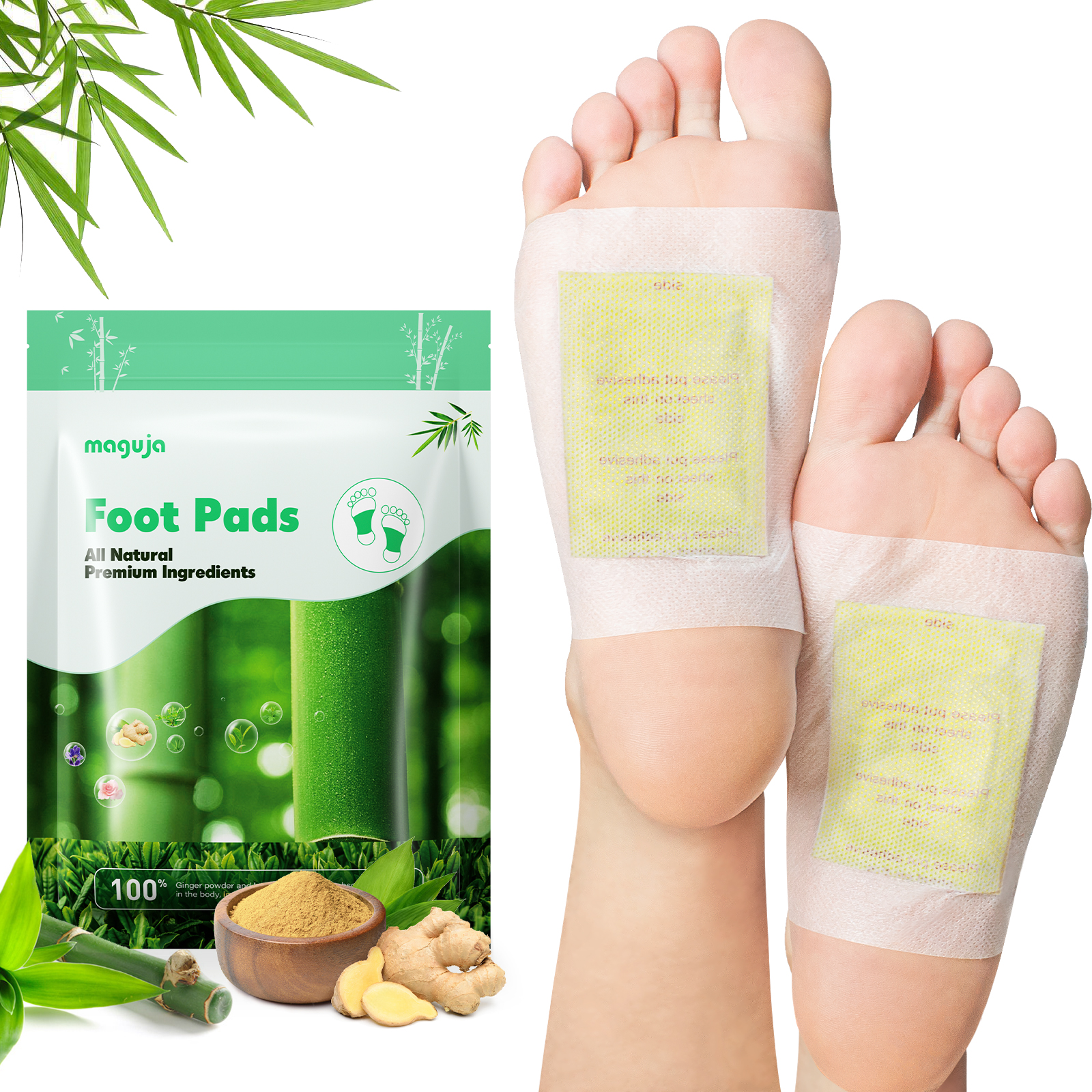 Japanese Foot Cleanse Detox Pads 224pc Natural Cleanse for Feet & Body Detox Relief with