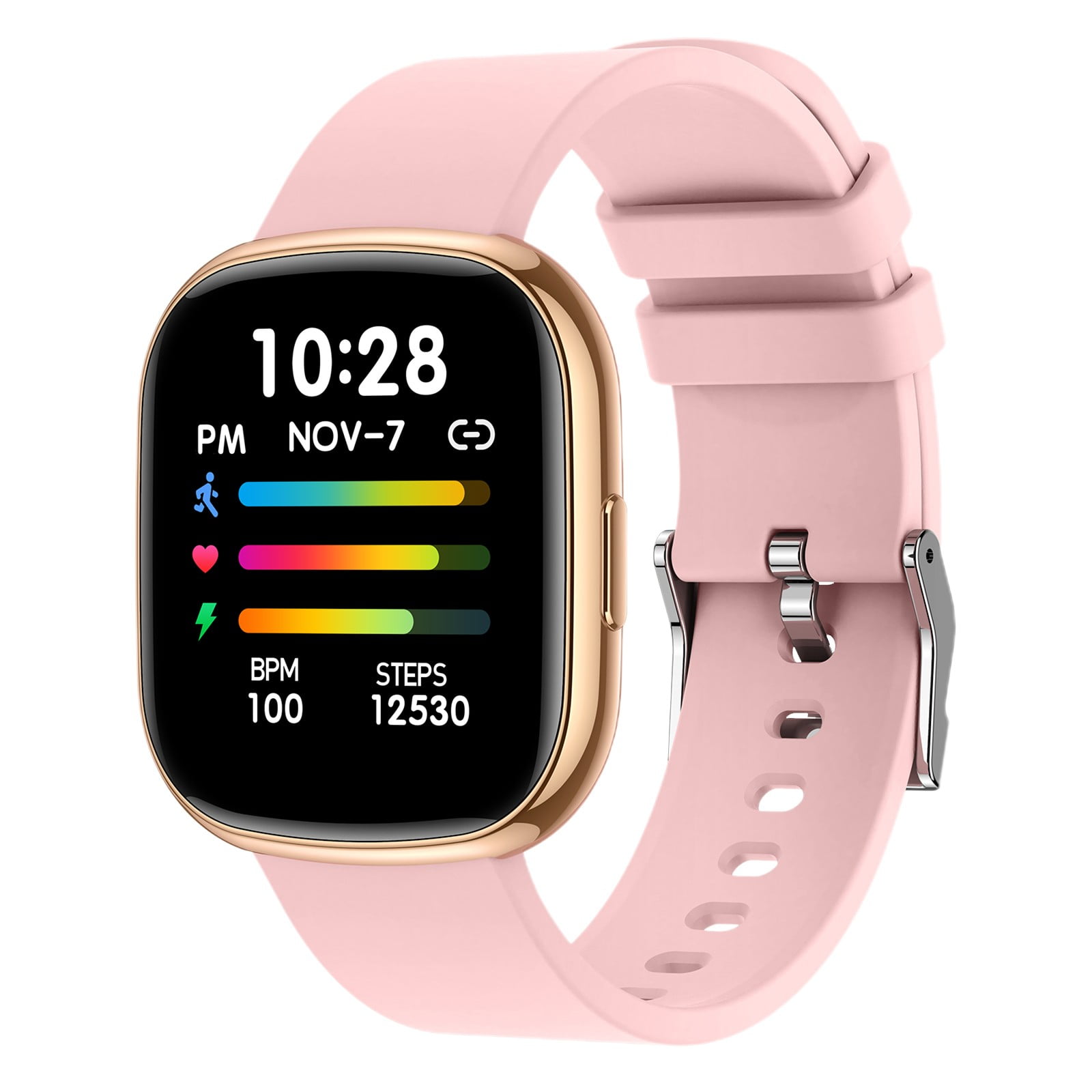 maho Android Smart Watch for Men, 13.3-inch High-definition Screen With Multiple Sports Mode Reminder Functions Music Control IPX8 Waterproofs Smartwatch(Pink)