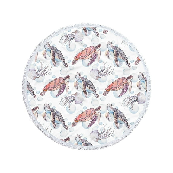 Hwkond Beach Towels Round Printed Microfiber Beach Towel Super Lightweight Colorful Bath Towel Sandproof Beach Blanket Beach Mat Multi-Purpose Towel For Travel Swimming Pool on Clearance