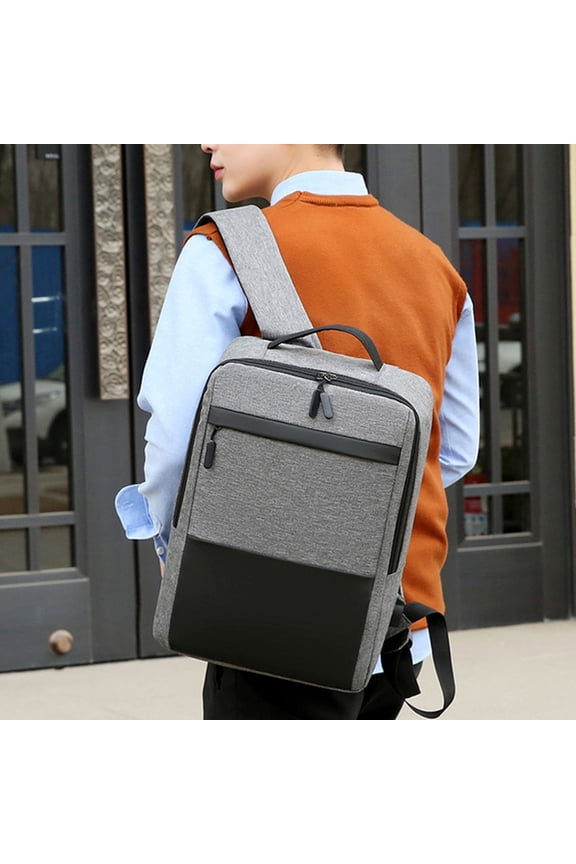 maho Business Backpack, Bag For Travel Flight Fits 15.6 Inch Laptop With USB Charging Port Gray on Clearance