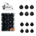 thumbnail image 1 of maho Christmas Gift On Clearance 48PCS Christmas Ball Ornaments Christmas Tree Decoration Holiday Multiple Styles Ornaments For Christmas Trees Party Ball Decoration (Black,1.57In), 1 of 2
