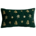 thumbnail image 1 of maho Christmas Pillow Covers Christmas Decorations for Home Christmas Tree Embroidered Throw Pillow Cover Snowflake Plush Throw Pillow Christmas Decorative Gift Cushion Cover without Core, 1 of 1