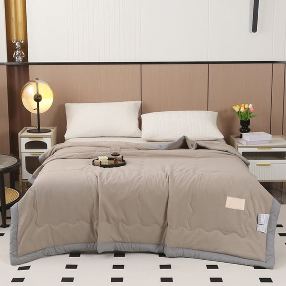 maho Cool Cotton Bed Blanket Quilt Summer Cooler Quilt for Hot Sleepers and Night Sweats Ice Blanket for Sleeping Cooler Comforter Double Sided Cold Effect Blanket Cooler Fiber Ice Blanket
