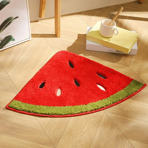 maho Cute Fruit Absorbent Kids Small Bath Mat, Bathroom Rug No Slip, Cute Bathroom Floor Mat for Home Decor Bathroom Rugs Non-Slip Water Absorbent Mat A on Clearance