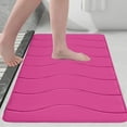 thumbnail image 1 of maho Living Room Bedroom Straight Plush Carpet Floor Mats Bathroom Absorbent Non-slip Mats Kitchen Foot Mats Machine Wash Bathroom Rugs for Bath Tub And Shower Pink on Clearance, 1 of 6