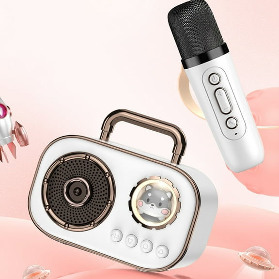 maho Portable Bluetooth Speakers Space Module Bluetooth Audio Portable Outdoor Singing Mini Audio with Microphone