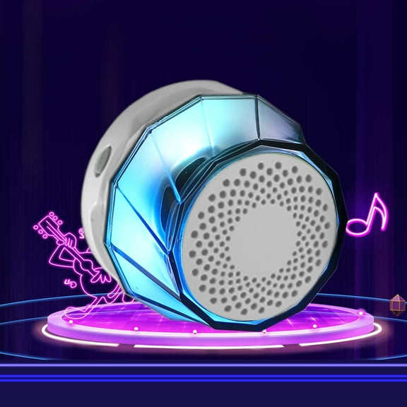 maho Portable Wireless Bluetooth Speaker with LED Magnetic Suction with Large Capacity Built-in Battery USB Charging RGB 5.3 Bluetooth Small Speaker