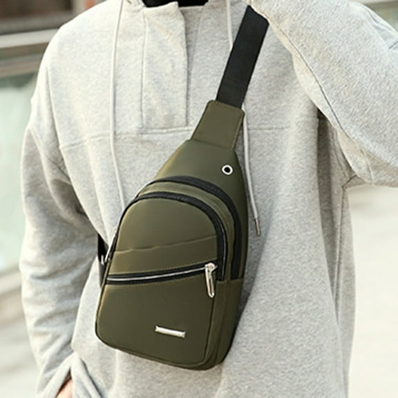 Hwkond Sling Bags for Men, Business Chest Bag For Men - Casual Crossbody Sling Pack - Versatile Fitness Cycling Front Bag - Outdoor Travel Convenient Shoulder Bag Clearance Sale