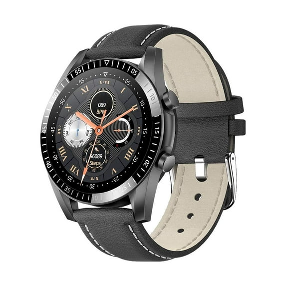 maho Smart Watches Women, Smart Wearable Watch Multifunction HD Round Screen Wireless Magnetic Charging Custom Dial Motion Record IP68 Watertightness Bluetooth Music Playback Function(Black)