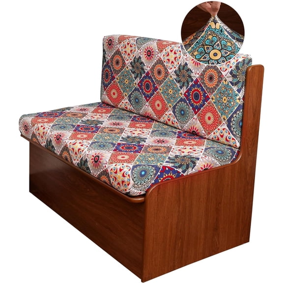 maho Sofa Slipcovers Couch Cover for 1 Cushion Furniture Protector Sofa Covers with Elastic Bottom Jacquard Fabric Small Checks for Pets, Kids -Sofa