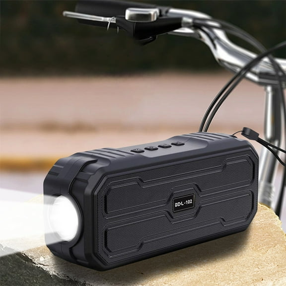 maho Solar Bluetooth Speaker Portable Outdoor Bluetooth Speaker with Multifunctional Outdoor Flashlight Stereo Sound with Bass Home Wireless Speaker