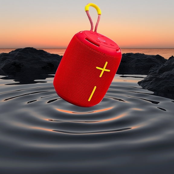 maho Speakers with Light,Bluetooth Pendant Speaker Perfect Companion for Cycling Hiking with Colorful Lights Card Slot and Wireless Functionality Ideal Backpack Accessory